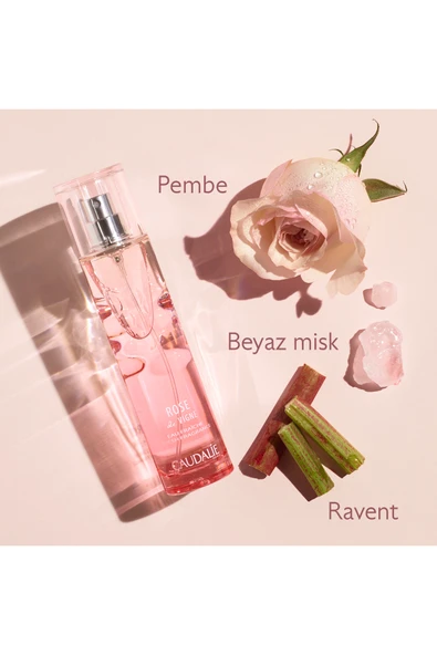 Caudalie Rose De Vigne Üçlü Bakım Seti - Parfüm 50 Ml + Duş Jeli 50 Ml + El Bakım Kremi 30 Ml - Resim 3