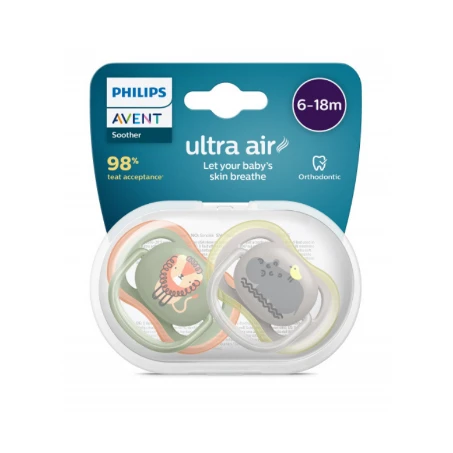 AVENT ULTRA AİR 6-18 AY ERKEK 2 Lİ EMZİK SCF085/60 ürün görseli 1