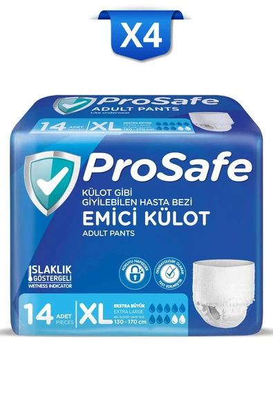 PROSAFE Külotlu Yetişkin Hasta Bezi Emici Külot Xl 14'lü X4 ürün görseli 1