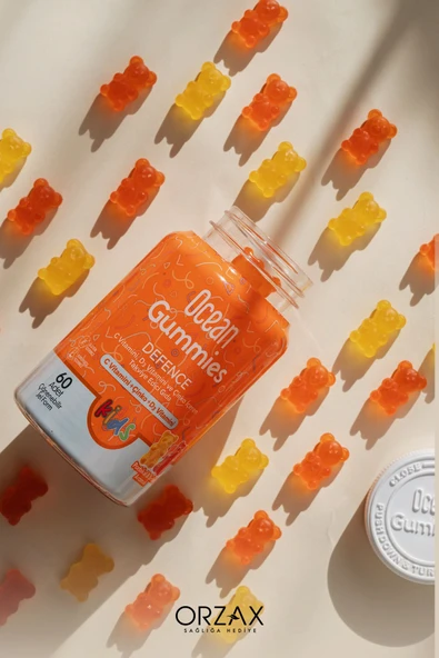 Ocean Smart Gummies Defence C Vitamini , D3 Vitamini Ve Çinko Içeren Takviye Edici Gıda 60 Jel Table - Resim 5