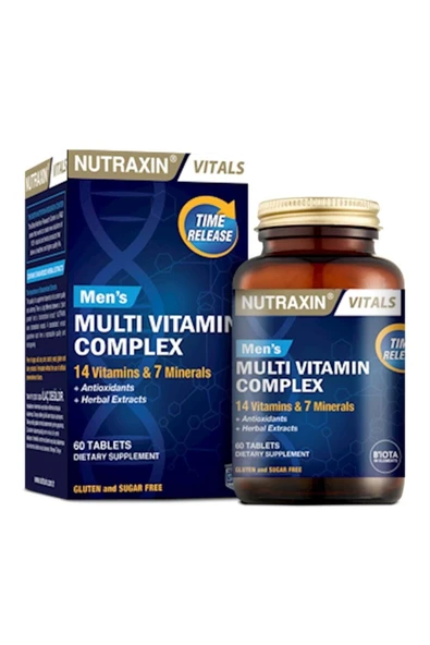 Nutraxin Men's Multi Vitamin Complex 60 Tablet ürün görseli 1