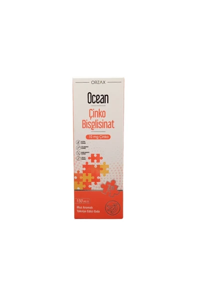 Ocean Çinko Bisglisinat Şurup 150 ml - Muz Aromalı ürün görseli 1