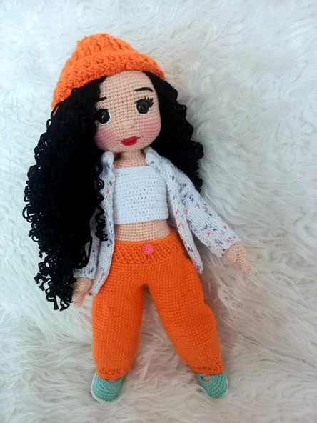 Kış Güzeli Bebek Amigurumi Organik Oyuncak ürün görseli 1