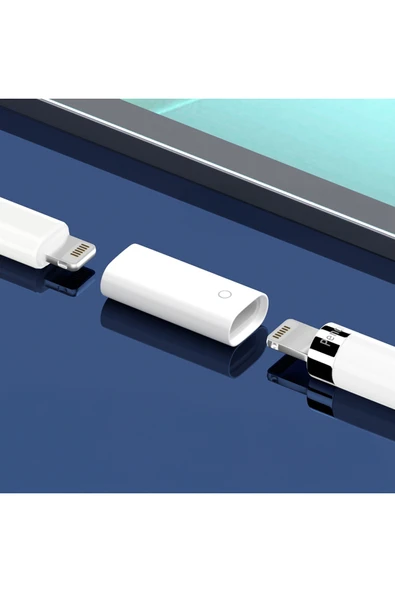 silabor Apple Pencil Kalem Şarj Adaptörü - Dişi Lightning to Lightning - Resim 4
