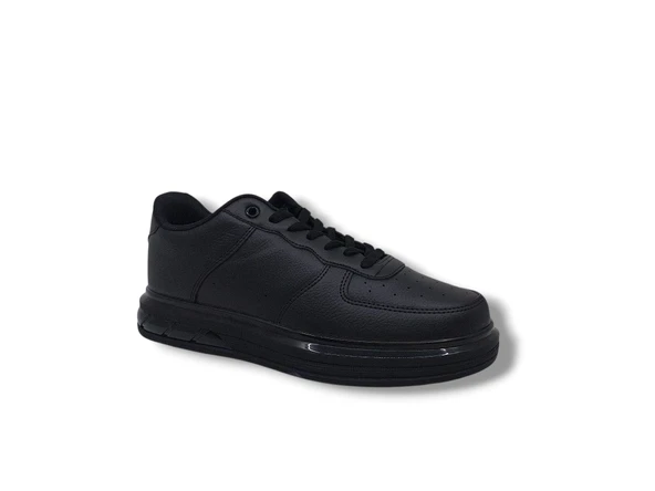 Best Of 2043 Erkek Siyah Kalın Taban Şık Casual Ayakkabı - Resim 2