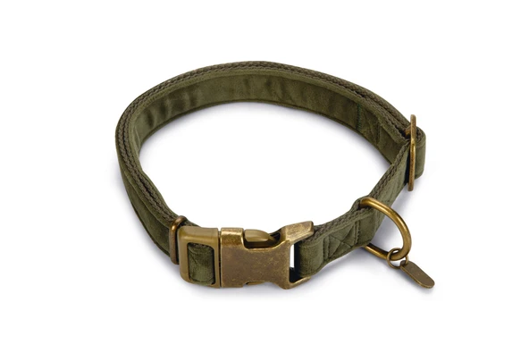 Beeztees DBL Köpek Tasması, Kadife, Nefti, 48-70cm, 25mm ürün görseli 1