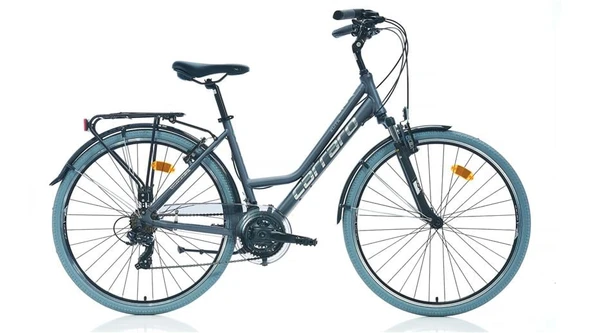 CARRARO ELITE 705 KADIN ŞEHİR BİSİKLETİ 460H V 28 JANT 21 VİTES MAT ANTRASİT-GRİ-KROM ürün görseli 1