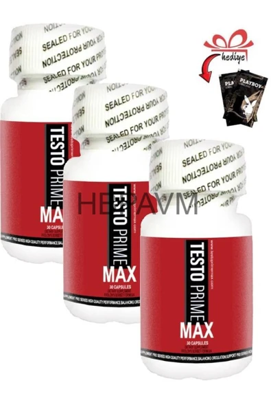 HBPAVM Testo Prime Max Erkeklere Özel Her an Maksimum Limit 30’lu x 3 adet ürün görseli 1