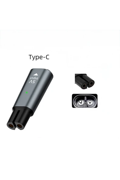 silabor Elektrikli Tıraş Makineleri ve Saç Kesme Makineleriyle Uyumlu, Type-C Şarj Kablosu (4.3V/5V/8V). ürün görseli 1