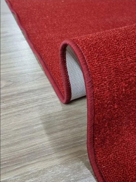 Halıcı Mustafa Protokol Halısı Kaymaz Taban Jel Yolluk Kapı Önü Paspası 100cm Kırmızı - Resim 3