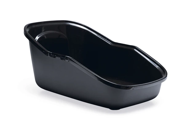 Beeztees Kapalı Kedi Tuvaleti, Koku Filtreli, Siyah Mermer Antrasit, 56x39x39cm - Resim 4