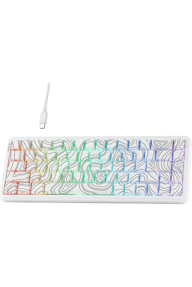 silabor AK680 Max Manyetik Switch Kablolu Klavye 8000Hz 0.125Ms %68 RGB Aydınlatma Mekanik Klavye - Resim 3