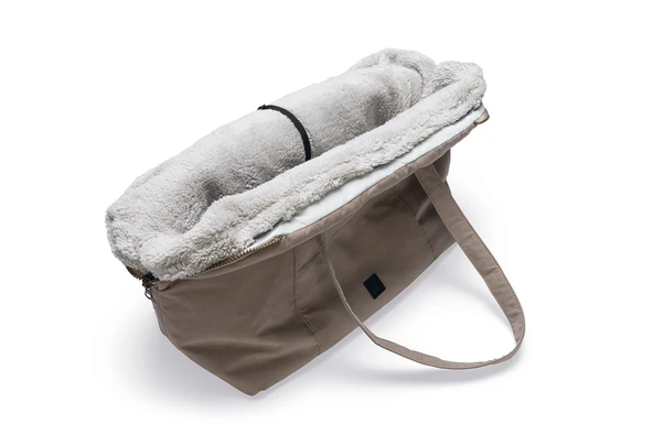 Beeztees DBL Köpek Taşıma Çantası, Yıkanabilir, 6,5Kg'ye kadar, Bej, 48x23x33cm - Resim 4