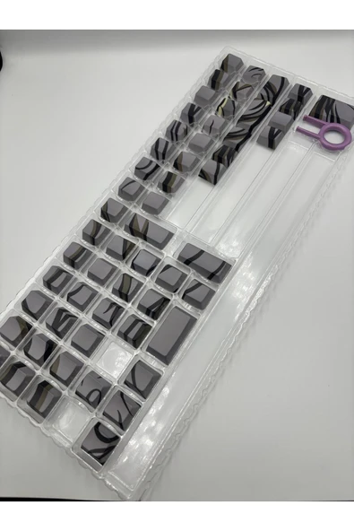 silabor 136 Anahtar Orlong Klavye Tuş Takımı PBT Çift Atış Yan Baskı Keycaps - Resim 2