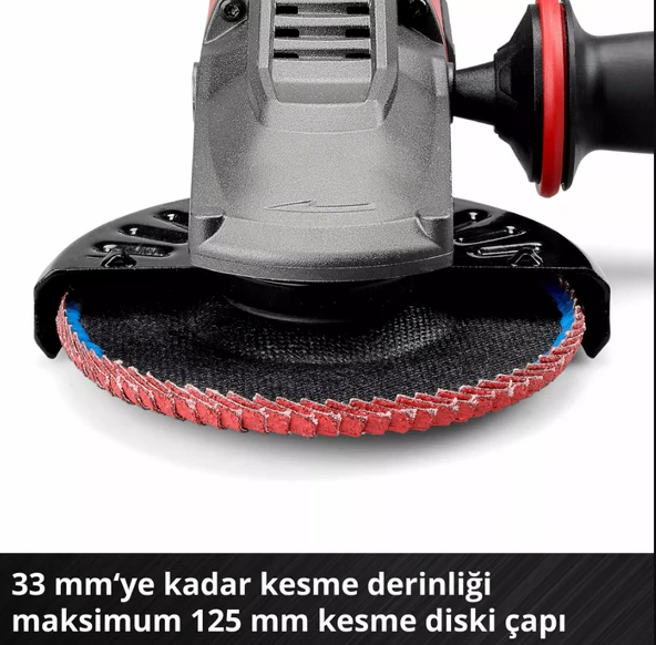 Einhell TP-AG 18/125 F Lİ BL Solo Akülü Avuç Taşlama (Aküsüz) 4431175 - Resim 6