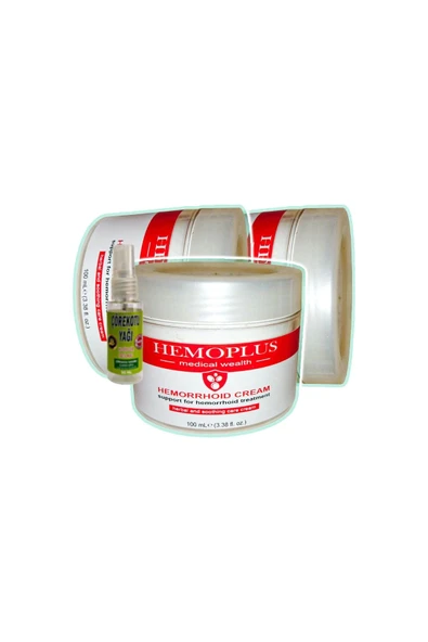 Sepettenevar Hemoplus 3x100 ml Rahatlama Bakım Kremi + 30 ml Çörek Otu Yağı ile ürün görseli 1