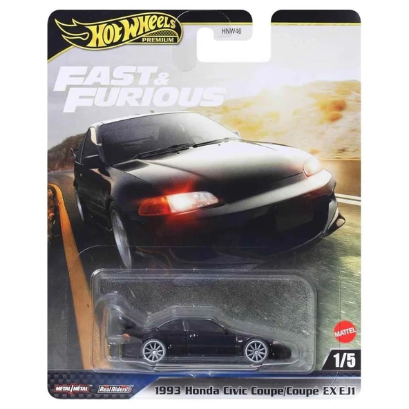 Hot Wheels Fast & Furious Premium 1993 Honda Civic Coupe EX EJ1 HNW46 JBL90 ürün görseli 1