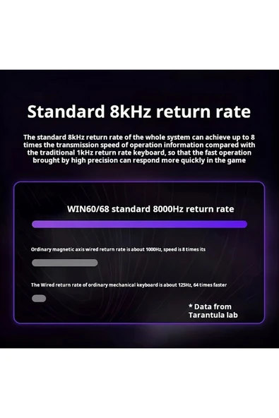 silabor WIN60 He Max Manyetik Klavye Rapid Trigger 8000Hz Rgb %60 Hot Swap Oyuncu Klavyesi Siyah-Kırmızı - Resim 4