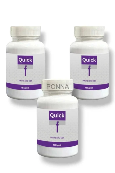 PONNA Quick F 15'li Destekleyici Ürün X 3 Adet ürün görseli 1