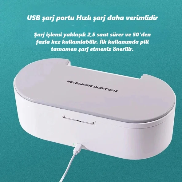 DailyTech Akıllı UV Dezenfeksiyon Kutusu Telefon Aksesuar Maske Takı Sterilizasyon Cihazı - Resim 5