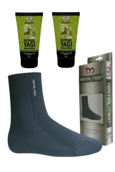 Sepettenevar İbni Sina Kuyruk Yağı Masaj Kremi 2 X 50 ml Su ve Isı geçirmeyen Mest Çorap (XXL) ürün görseli 1