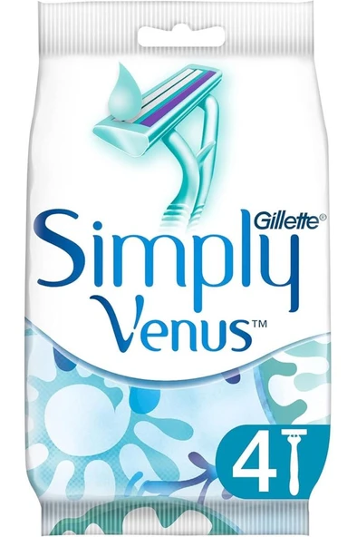 Gillette Venus Simply 2 Basic Kullan At Kadın Tıraş Bıçağı 4 Adet ürün görseli 1