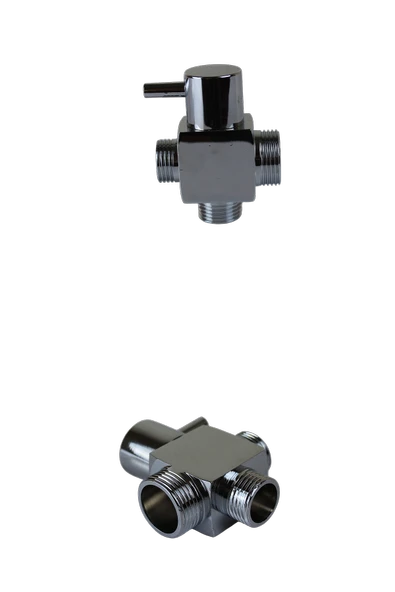 Chromium Serisi Kare Model Lüks Duş Takımı El ve Tepe Duş Başlığı Spiral Hortum - Resim 5