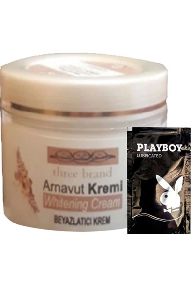Livendo Three Brand Arnavut Kremi Whitens Cream Kremi 100 ml + 1 Adet Jel Hediye ürün görseli 1