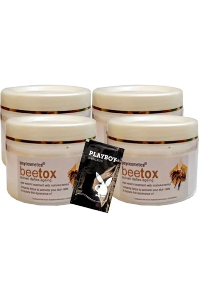 Sepet Yıldızı Süper İpsycosmetics Beetox Arı Özü Kremi 100 ml x 4 adet + Jel ürün görseli 1