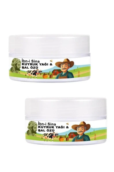 Sepet Yıldızı İbn-i Sina Vücudunuza Teskin Edici Kuyruk Yağı&Bal Özü Bakım Kremi 50 ml x 2 ad + Çörek Otu Yağ ile - Resim 3