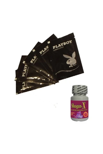 bzrv Playboy Lubricated Gel 5 X 5ml Jel + 10lu ShogunX Erkeklere Özel ürün görseli 1