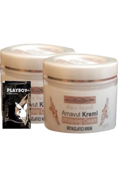 Livendo Three Brand Arnavut Kremi 1+1 Whitening Cream Aklık Kremi 100 ml + 1 Tane Hediye Jel ürün görseli 1