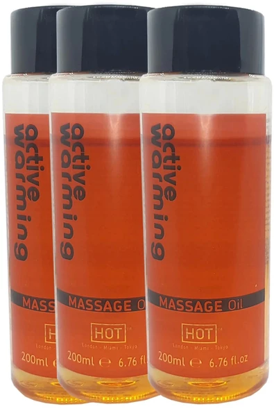HBPAVM Active Warming Massage Oil 600 ml Isıtıcı Özellikli rotik Masaj Yağı X 3 ADET ürün görseli 1