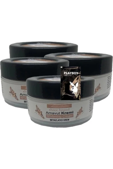 NESTO Three Brand 4'lü Adet Arnavut Kremi Whitens Cream 50 ml + 1 Adet Jel Hediye - Resim 2