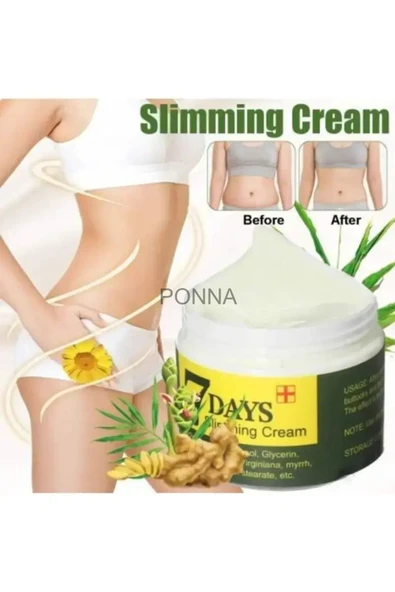 PONNA SEVEN 7 DAYS HİNTOHU 7 days Slimming Cream Ginger Miracle 100 Ml Vücut Bakım Kremi Zencefil 1 Adet ürün görseli 1