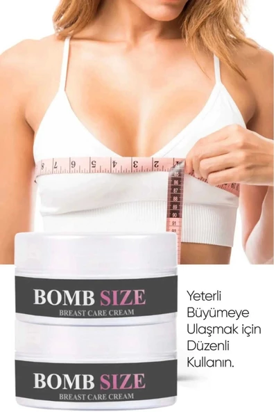 HBPAVM Bombsize Kadınlara Özel Göğüs Geliştirici Dolgunlaştırıcı Sıkılaştırıcı Bakım Kremi 50 ML X 3 Adet - Resim 3