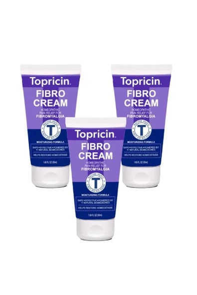 Bravilor Topricin Fibro Rahatlatıcı Masaj ve Bakım Kremi 50 ml x 3 ad ürün görseli 1