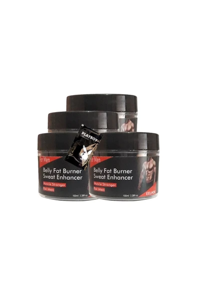 Adoil Belly fatBurner Yağları eritmek için masaj bakım kremi 4x100 ml+1 Adet Jel ile ürün görseli 1