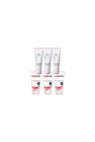 Bravilor Kaz Gagası Kremi 3x100 ml Rahatlatıcı +Redroid Rahatlatıcı Krem 3x50 ml ürün görseli 1