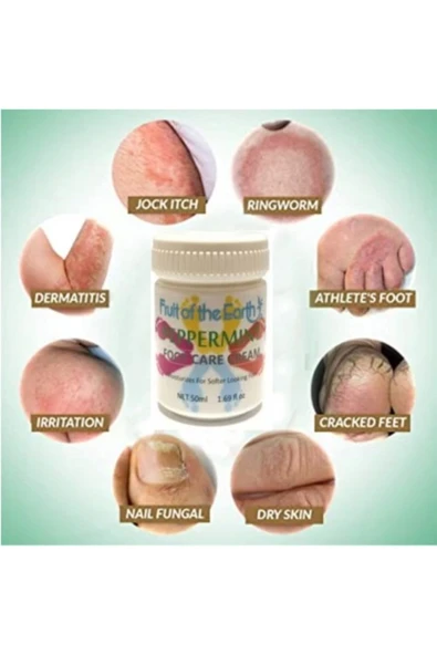 bzrv Hintohu Three Brand 100ML Arnavut Aklık Kremi+Foot Care Cream 50ML Ayak Bakım Kremi Nane Ferahlığı - Resim 5