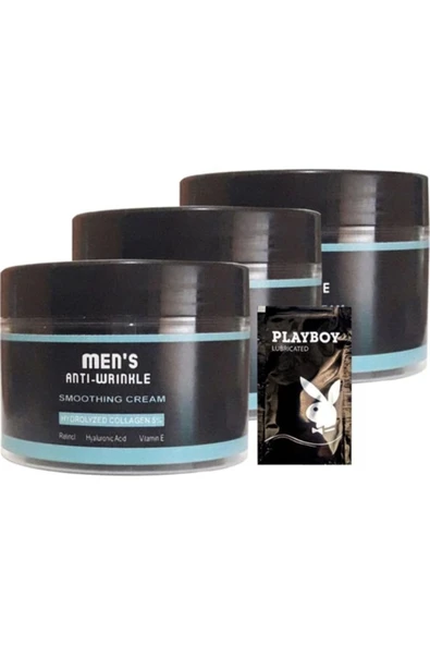 HBPAVM Men's 3lü Snmp20328 Smoothing Cream 100 ml Antiwrinkle Erkek Yüz Cilt Kremi + Yanında Jel ürün görseli 1