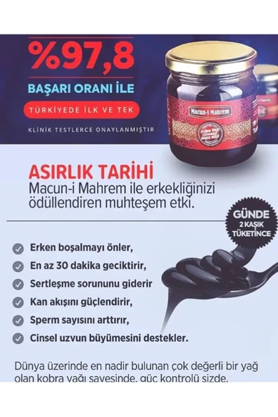 Birilax Macun-i Mahrem Erkeklere Özel Doğal Karışım 240 Gr - Resim 4