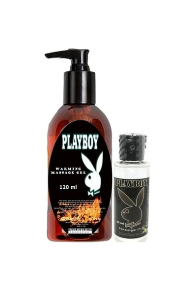 yourbrand Playboy Aromaterapi Isıtıclı Massage Oil 120 Ml + Natural Aromalı Massage Vücut Masaj Yağı 50 Ml ürün görseli 1