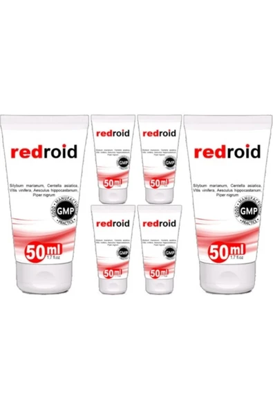 HBPAVM Redroid 6lı Paket Rahatlatıcı Masaj Kremi 50 ml Özel Krem ürün görseli 1