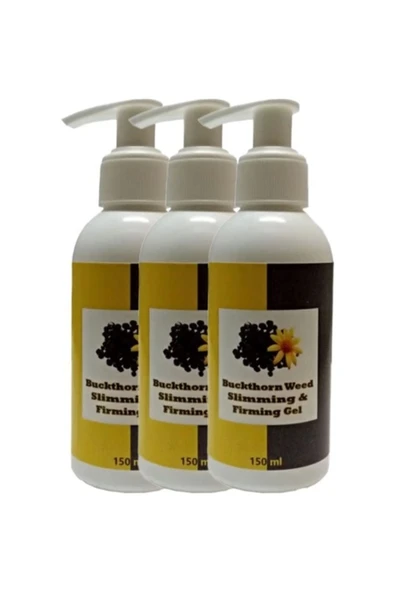 SepetYolu Süper Buck Thorn Weed Slimming & Firming Gel 3lü Adet Acı Çehre Tohumu Jeli Istenmeyen Yağlara ürün görseli 1