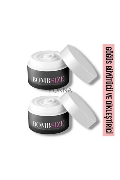 PONNA Bombsize Kadınlara Özel Göğüs Geliştirici Dolgunlaştırıcı Sıkılaştırıcı Bakım Kremi 50 ml X 2 Adet ürün görseli 1