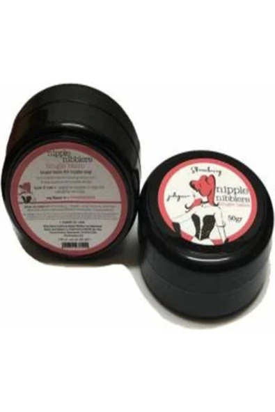 PONNA Hintohu Nipple Nibblers Tingle Balm Strawberry Flavored 50ML Çilekli Göğüs Bakım Kremi 2 Adet - Resim 4