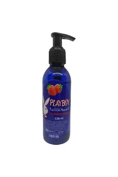 Bravilor Playboy Pure Edible Çilekli Masaj Yağı Aromalı 120ml Masaj Yağı Svl - 120ml Pure Edible Massage Oil ürün görseli 1