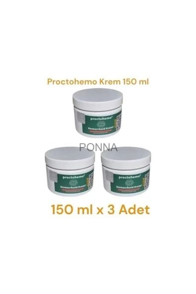 PONNA Süper Proctohemo Rahatlatıcı Krem 150 ml x 3 Adet ürün görseli 1