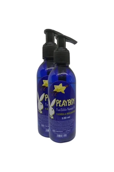HBPAVM Playboy Pure Edible Massage Oil 120Ml Vanilya Aromalı Masaj Yağı 2 Adet ürün görseli 1